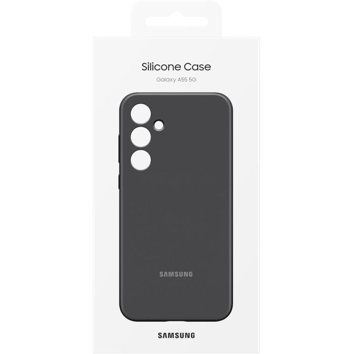 Samsung Funda de silicona para Samsung Galaxy A55 - Negro 6