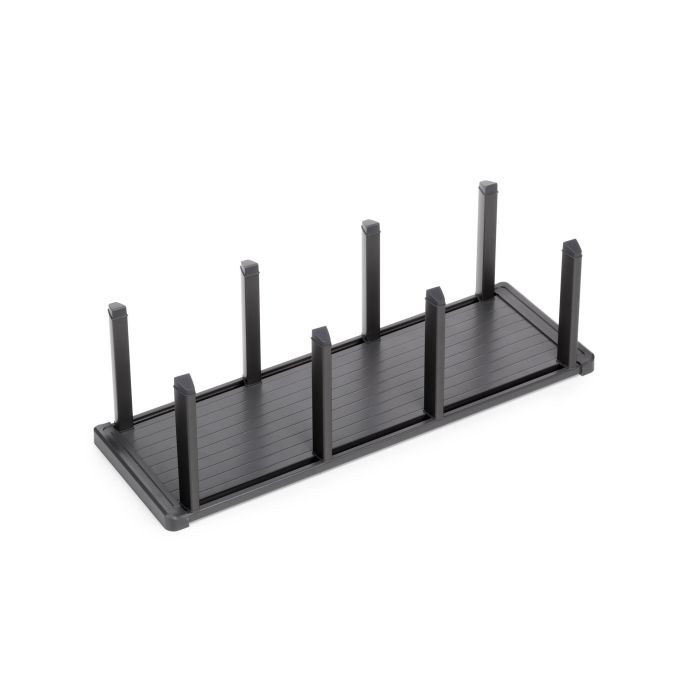 Emuca Portaplatos vertical Orderbox para cajón, 159x468mm, Aluminio y Plástico, Gris antracita