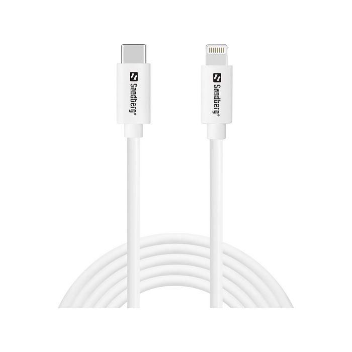 Sandberg USB-C PD to Lightning MFI, 2M Cable para Carga Rápida de iPhone y iPad 0 Sandberg USB-C PD to Lightning MFI, 2M Cable para Carga Rápida de iPhone y iPad 0