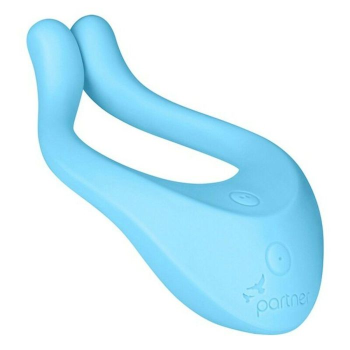 Vibrador para Parejas Satisfyer Partner Azul 3 Vibrador para Parejas Satisfyer Partner Azul 3