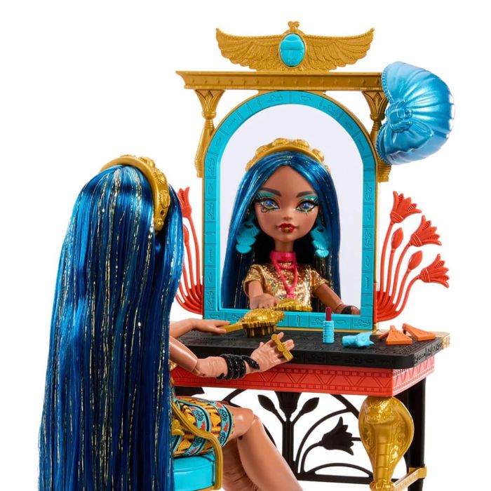 Muñeca Monster High Cleo De Nile Y Tocador Hxh96 Mattel 3