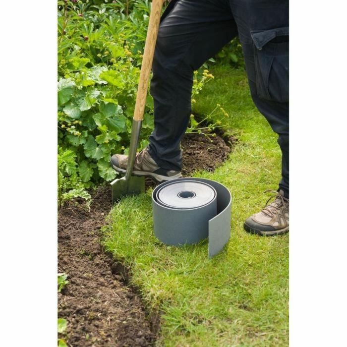 Nature Borde de jardín de Polietileno Gris - 3 mm Espesor, 7.5 cm Alto x 10 m Largo 5 Nature Borde de jardín de Polietileno Gris - 3 mm Espesor, 7.5 cm Alto x 10 m Largo 5