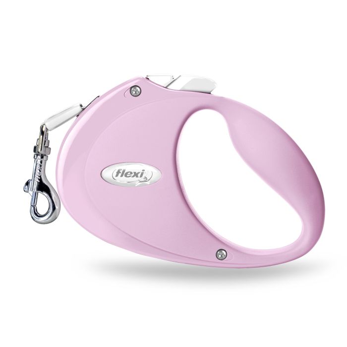 Flexi X11-Tape Correa Puppy Cinta Extra Resistente 2 Metros Rosa con Diseño Ergonómico para Cachorros y Perros de hasta 12 kg 2