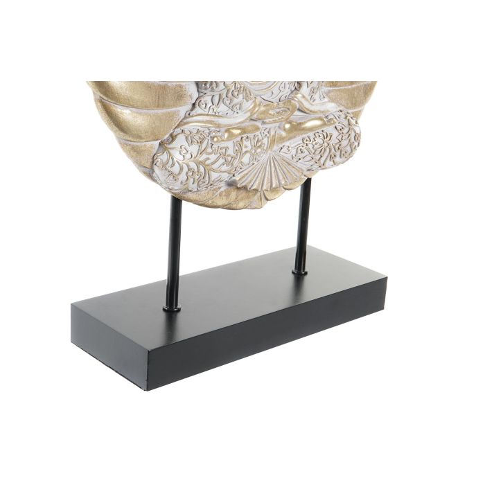 DKD Home Decor Figura Decorativa de Buda Oriental de Resina y Metal, Dorado y Negro, 8 cm Largo x 33 cm Alto x 25 cm Ancho 2 DKD Home Decor Figura Decorativa de Buda Oriental de Resina y Metal, Dorado y Negro, 8 cm Largo x 33 cm Alto x 25 cm Ancho 2