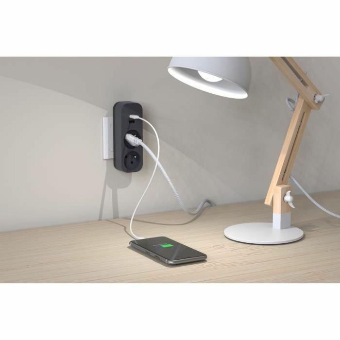 Quarx QUA4004282472421 Biplite: Enchufe Doble 2P 16A con Puertos USB-A y USB-C, Certificación NF 4 Quarx QUA4004282472421 Biplite: Enchufe Doble 2P 16A con Puertos USB-A y USB-C, Certificación NF 4