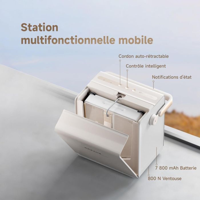 Estación DRAME C1 - Robot limpiacristales - Protección completa - Estación móvil - Gestión automática del cable 2