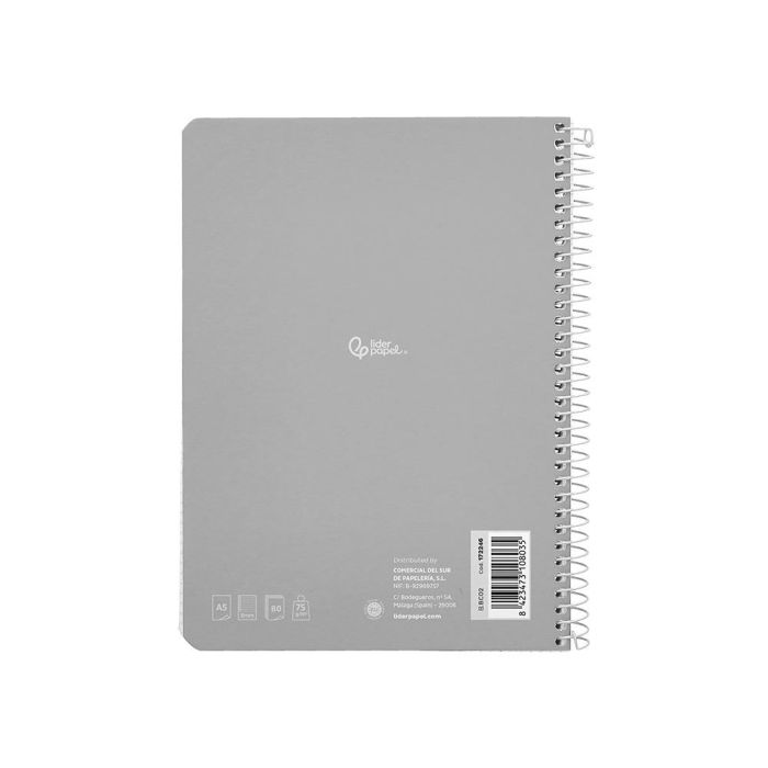 Cuaderno Espiral Liderpapel Din A5 Smart Tapa Blanda 80H 75 gr Horizontal 8 mm Con Margen Colores Surtidos 5 unidades 3 Cuaderno Espiral Liderpapel Din A5 Smart Tapa Blanda 80H 75 gr Horizontal 8 mm Con Margen Colores Surtidos 5 unidades 3