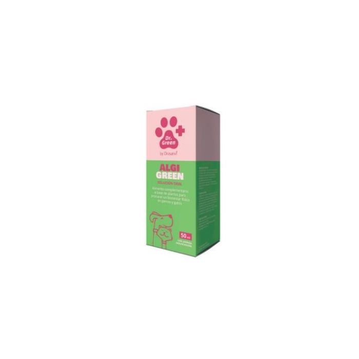 Dr. Green Veterinaria Algigreen Perros y Gatos, complemento articular con harpagofito y cúrcuma, 50 ml