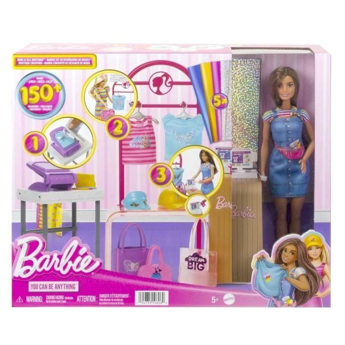 Muñeca Barbie Boutique Diseña Y Vende Hkt78 Mattel 1 Muñeca Barbie Boutique Diseña Y Vende Hkt78 Mattel 1
