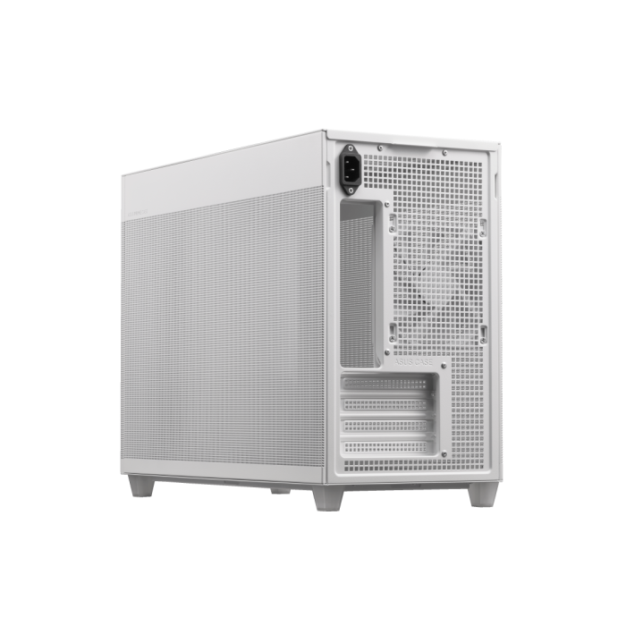 ASUS Prime AP201 MicroATX Mini Torre Blanco - Compatible con ATX, Ventiladores 120mm/140mm, Gestión de Cables 6