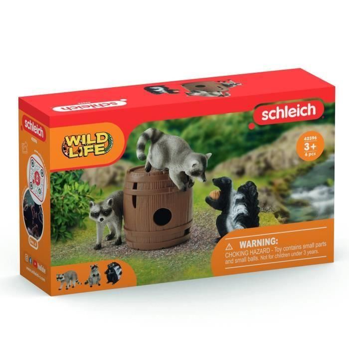 Divertida caja de juegos con nueces, figuritas de animales salvajes, Schleich 42596 Vida Salvaje, Para niños a partir de 3 años 3