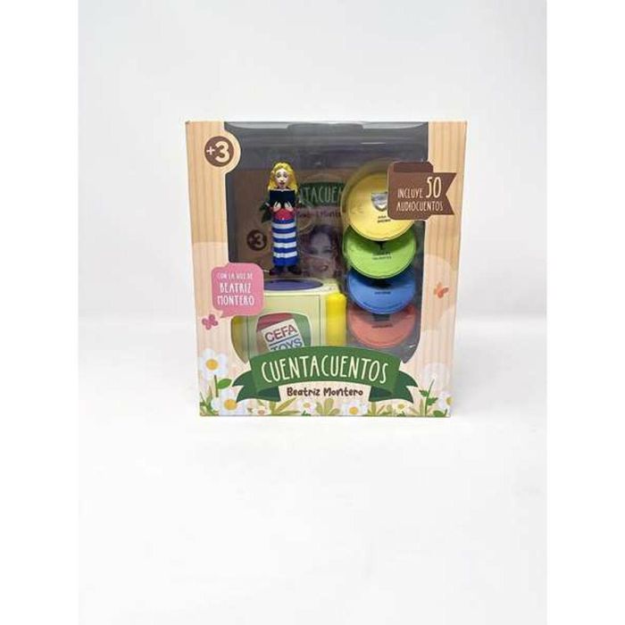 Cefa Figura Cuentacuentos Beatriz Montero con Audio Box, 5 discos, libro ilustrado y cable USB para 3+ años Español Cefa Figura Cuentacuentos Beatriz Montero con Audio Box, 5 discos, libro ilustrado y cable USB para 3+ años Español