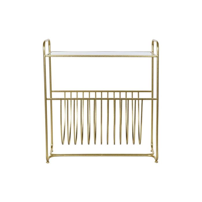 Revistero Glam DKD Home Decor Dorado 35 x 83 x 76 cm