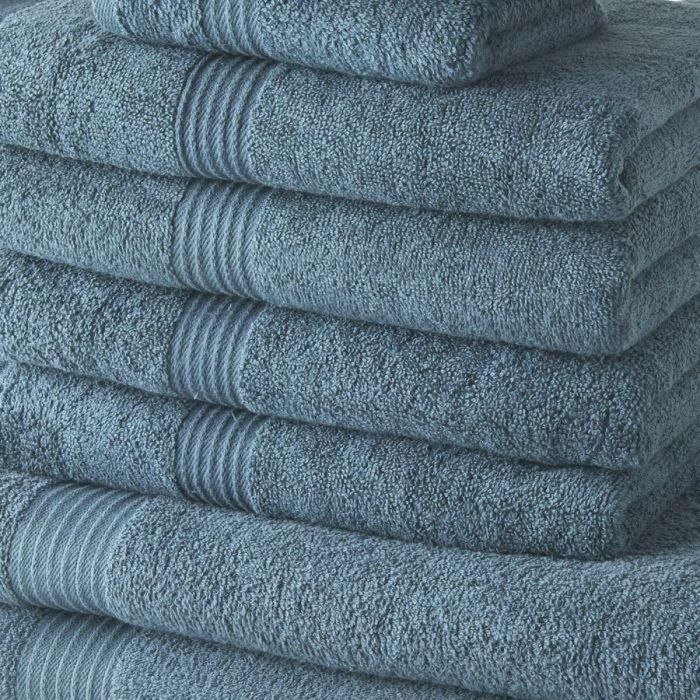 Today TOD3574641225643 Juego 10 Toallas de Baño 100% Algodón Set Varias Medidas 30x50, 50x90, 70x130 cm - Pavo Real 1 Today TOD3574641225643 Juego 10 Toallas de Baño 100% Algodón Set Varias Medidas 30x50, 50x90, 70x130 cm - Pavo Real 1