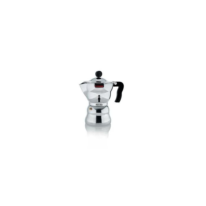 Alessi Cafetera Moka AAM33/6, 6 Tazas, Aluminio Fundido