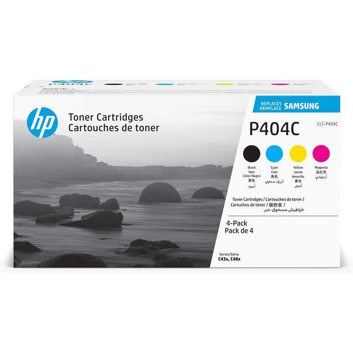 Samsung CLT-P404C 4-pack Cyan/Magenta/Yellow/Black Original Toner Cartridge Samsung CLT-P404C 4-pack Cyan/Magenta/Yellow/Black Original Toner Cartridge
