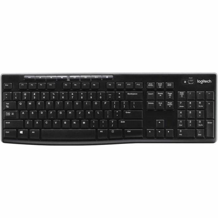 Logitech Teclado K270 Wireless Francés Inalámbrico 2.4 GHz hasta 10m, Resistente a Salpicaduras, Compatible con Windows 7/Vista/XP 1