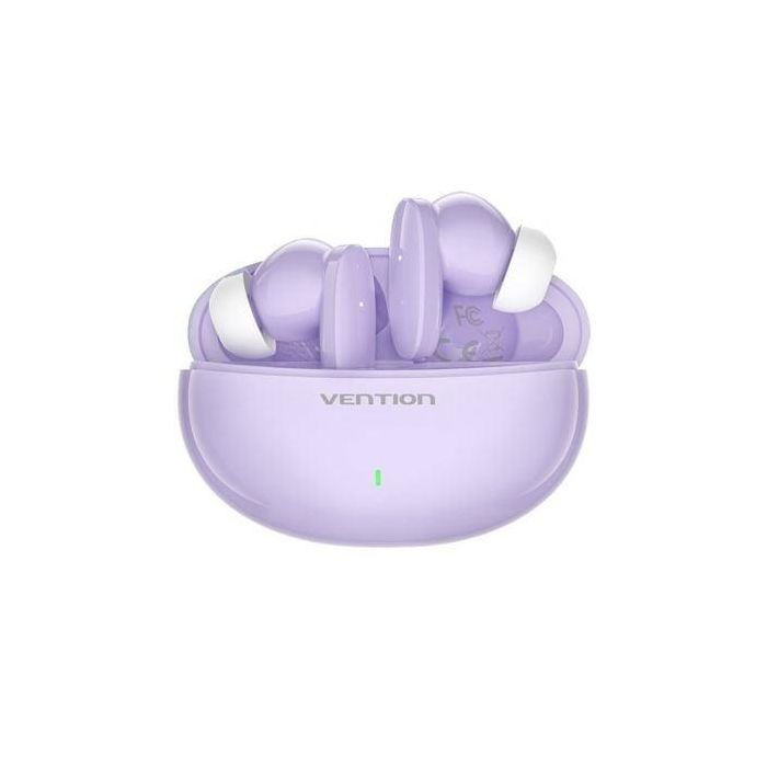 Vention NBFV0 Auriculares Bluetooth HiFun True Wireless Violetas, Autonomía 21h con Estuche, BT 5.3, IPX4, Controles Táctiles