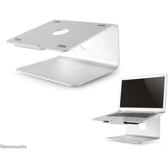 Neomounts NSLS050 Soporte Portátil Ergonómico Universal 10-17" Giratorio 360° Aluminio Plata Max 5kg Antideslizante 1