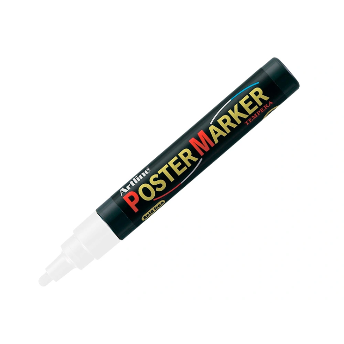 Artline Rotulador Poster Marker EPP-4 Punta Redonda 2 mm Color Blanco 1