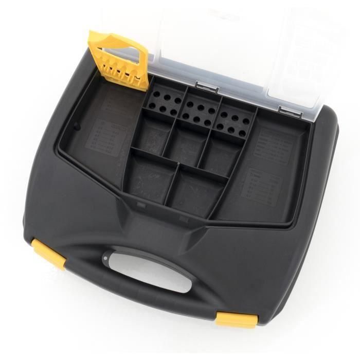 Plastiken 63040_NOIRE PLA8412524018782 Maletín de herramientas de plástico titanio 40 cm 2 Plastiken 63040_NOIRE PLA8412524018782 Maletín de herramientas de plástico titanio 40 cm 2