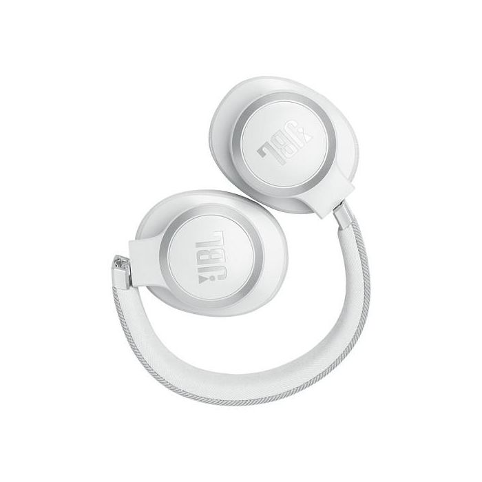 JBL LIVE 770 NC Auriculares Diadema Inalámbricos con Cancelación Activa de Ruido (ANC), Bluetooth 5.3, Autonomía 50h, Blanco