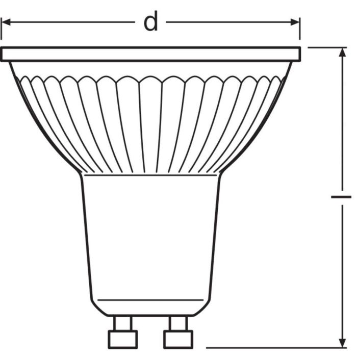[LVE-4058075609051] Ledvance/Osram Bombilla LED Spot GU10 8,3W 575Lm 3000K 60º IP20 Regulable 1