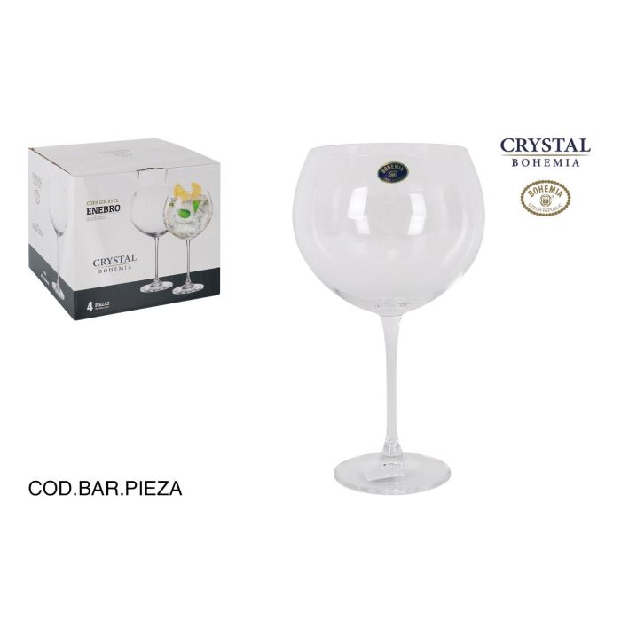 Set 4 Copas Gin Bohemia 850 cc "Enebro" - Inde (2 Cajas) Set 4 Copas Gin Bohemia 850 cc "Enebro" - Inde (2 Cajas)