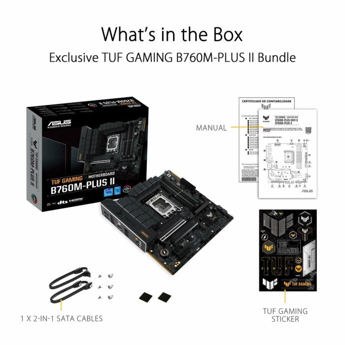 ASUS TUF GAMING B760M-PLUS II ASU1707621044935 Placa base LGA 1700 DDR5 Micro ATX 14 ASUS TUF GAMING B760M-PLUS II ASU1707621044935 Placa base LGA 1700 DDR5 Micro ATX 14