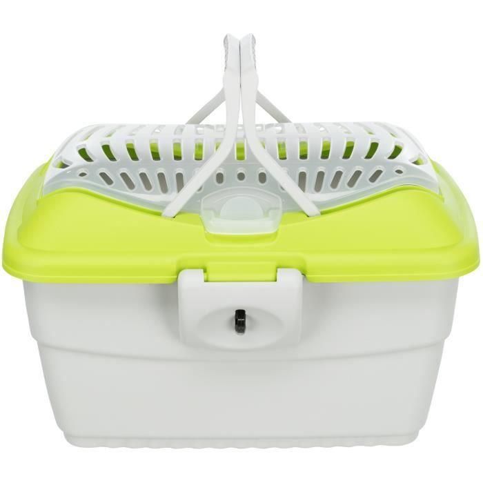 TRIXIE Caja de transporte Mini-Capri 40 × 22 × 30 cm gris claro / azul para roedores 2 TRIXIE Caja de transporte Mini-Capri 40 × 22 × 30 cm gris claro / azul para roedores 2