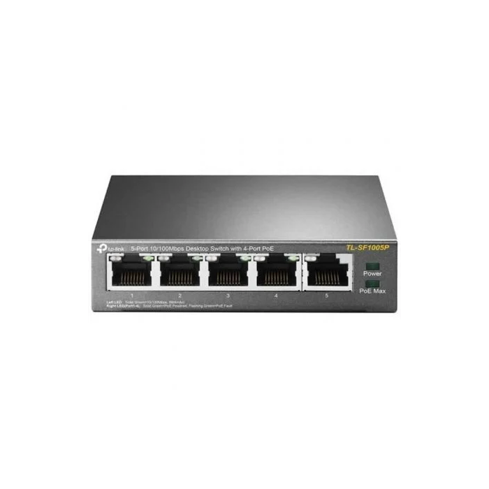 TP-Link TL-SF1005P Switch No Administrado Fast Ethernet 5 Puertos PoE Negro