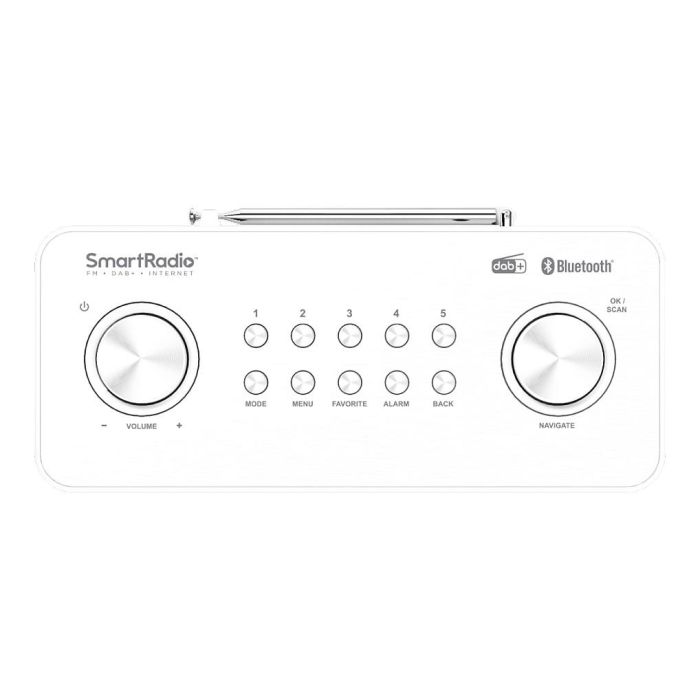Kenwood CR-ST100S-W Radio Internet/DAB+/FM con Bluetooth, Altavoces 20W, WiFi, Pantalla 2.4", USB, Alarma, Color Blanco Kenwood CR-ST100S-W Radio Internet/DAB+/FM con Bluetooth, Altavoces 20W, WiFi, Pantalla 2.4", USB, Alarma, Color Blanco