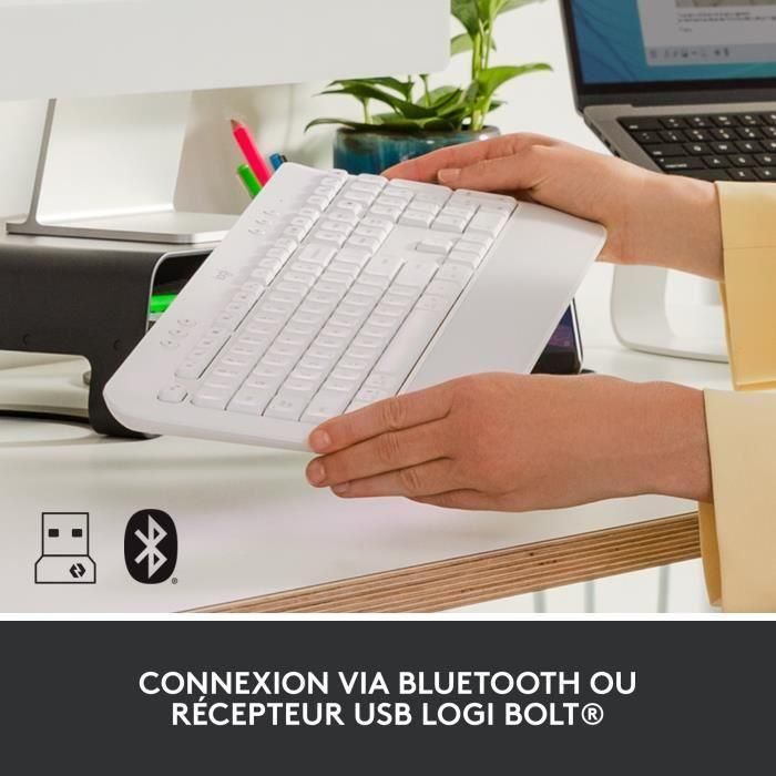 Logitech - Teclado inalámbrico - Entremonomic Ents con - SEADSETS - Signature K650 - White 3 Logitech - Teclado inalámbrico - Entremonomic Ents con - SEADSETS - Signature K650 - White 3