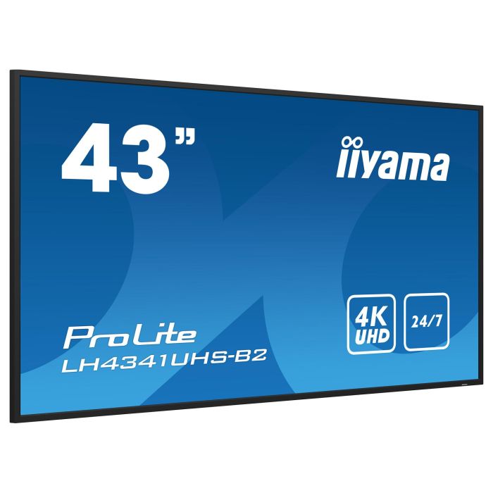 iiyama LH4341UHS-B2 43" 4K UHD IPS 500cd/m² Digital Signage Display 3840x2160 24/7 10 iiyama LH4341UHS-B2 43" 4K UHD IPS 500cd/m² Digital Signage Display 3840x2160 24/7 10