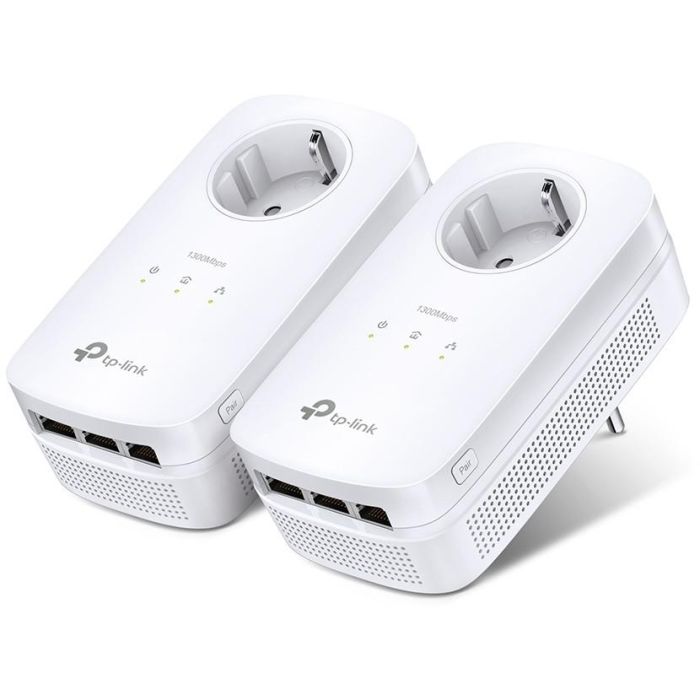 TP-Link TL-PA8030P KIT Adaptador Powerline AV1200 3 Puertos Gigabit Ethernet Enchufe Integrado Blanco