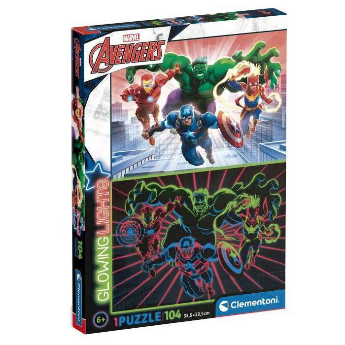 Puzzle glowing Los Vengadores Avengers Marvel 104pzs 0 Puzzle glowing Los Vengadores Avengers Marvel 104pzs 0