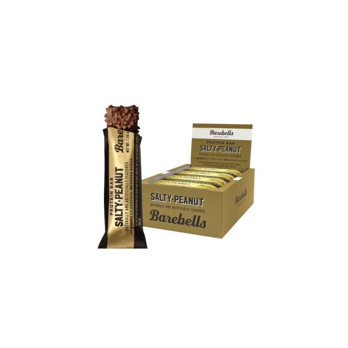BAREBELLS Barrita de Proteínas Soft Salted Peanut Caramel 12 Uds x 55 g Sin Azúcar Añadido