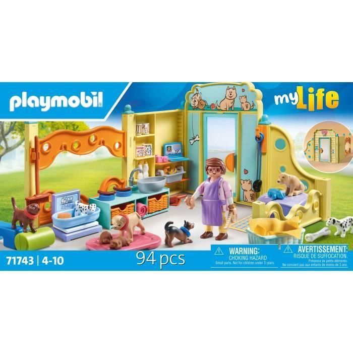 Playmobil 71743 Guardería de Cachorros - Set completo con estación de lavado, aseo, pesaje y alimentación, incluye correa doble para niños +4 años 5 Playmobil 71743 Guardería de Cachorros - Set completo con estación de lavado, aseo, pesaje y alimentación, incluye correa doble para niños +4 años 5