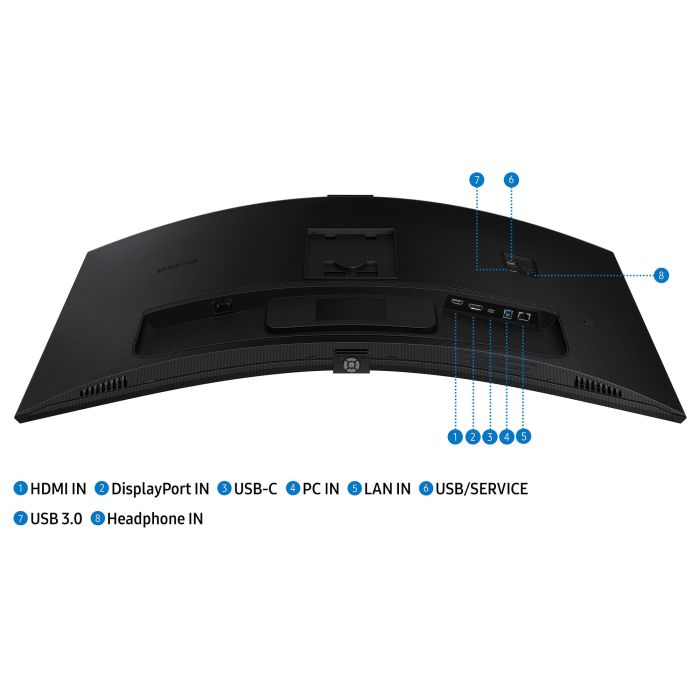Samsung LS34C652VAUXEN Monitor 34" UltraWide QHD 100Hz 5ms VA Negro USB-C 10