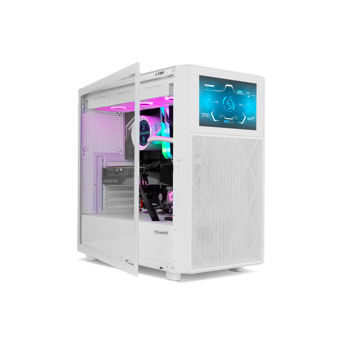 Nox NXHUMMERBIOSWH Caja Gaming Semitorre Hummer BIOS con Pantalla LCD 8", Panel Mesh, Cristal Templado, USB 3.0/Type-C, ATX, Blanca 12 Nox NXHUMMERBIOSWH Caja Gaming Semitorre Hummer BIOS con Pantalla LCD 8", Panel Mesh, Cristal Templado, USB 3.0/Type-C, ATX, Blanca 12