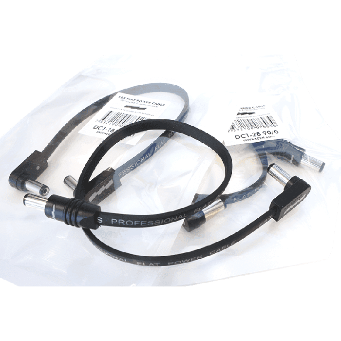 Cable Alimentación Aa Flat Negro - 38 Cm Cable Alimentación Aa Flat Negro - 38 Cm