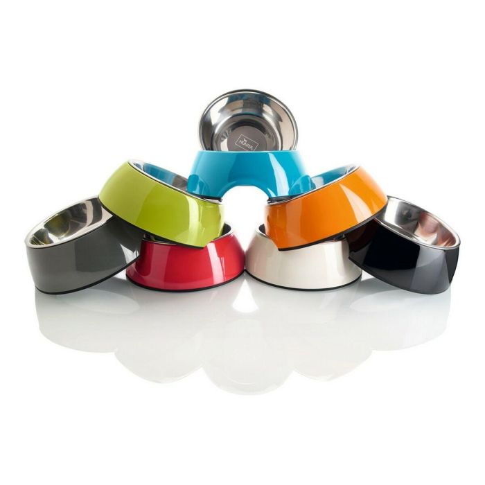 Hunter Comedero De Melamina 700 mL Negro con Acero Inoxidable Extraíble