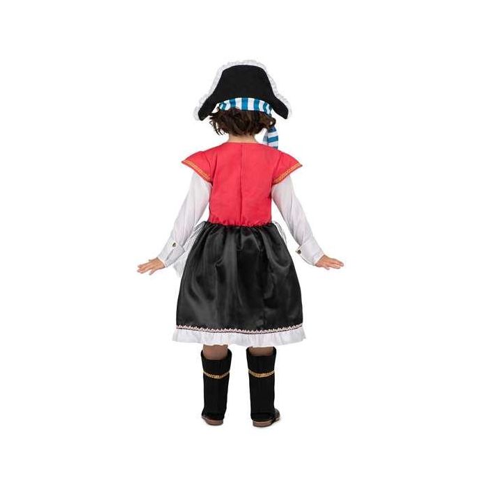Disfraz pirata gorro, vestido con corpiño, chaleco y cinturón, y cubrebotas talla 7-9 y 2 Disfraz pirata gorro, vestido con corpiño, chaleco y cinturón, y cubrebotas talla 7-9 y 2