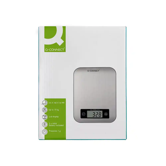 Q-connect KF19058 Báscula de Precisión Digital con Pantalla LCD, Capacidad 10 kg, Precisión 1 gr 7