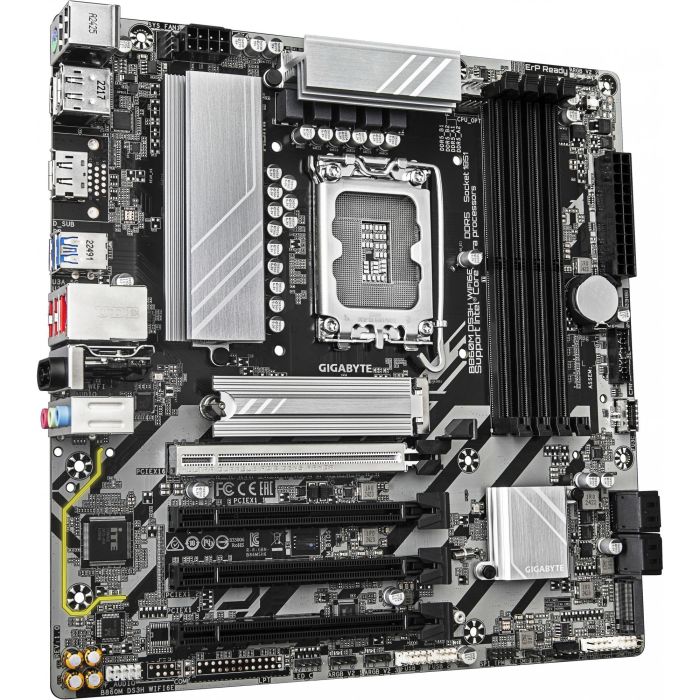 GIGABYTE B860M DS3H WIFI6E Placa Base Intel B860 LGA 1851 micro ATX DDR5 Wi-Fi 6E 2.5GbE USB 3.2 Gen2 PCIe 5.0 2