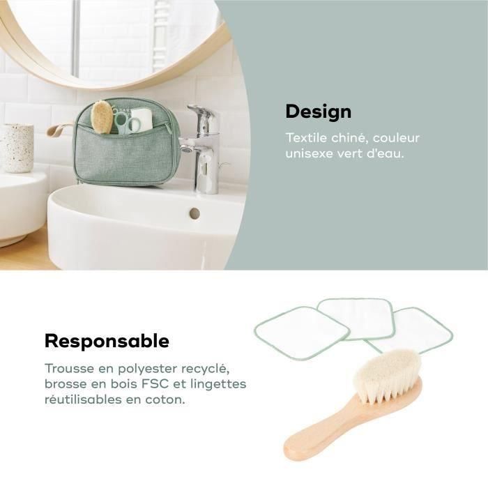 Babymoov Baby Care Kit - Nacimiento - En accesorios GRS -10 certificados de tela reciclada -10, matcha 4 Babymoov Baby Care Kit - Nacimiento - En accesorios GRS -10 certificados de tela reciclada -10, matcha 4