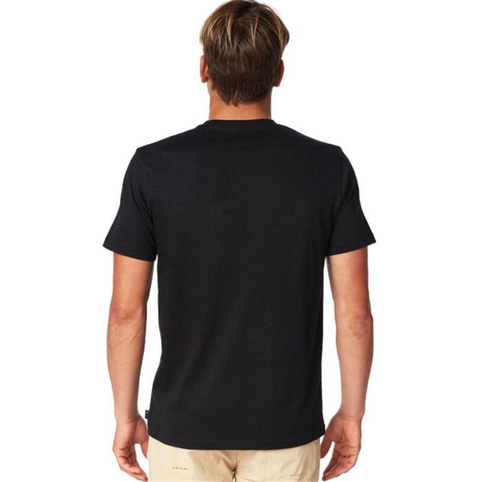 Camiseta de Manga Corta Hombre Rip Curl CTEVA5-90 Negro (S)