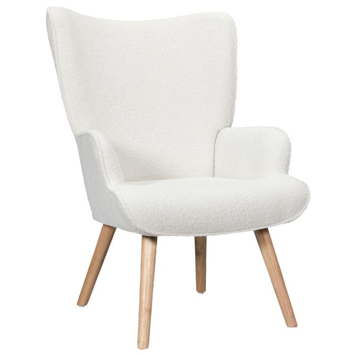 Sillón Rizo Rhea Blanco Home Deco Factory Sillón Rizo Rhea Blanco Home Deco Factory