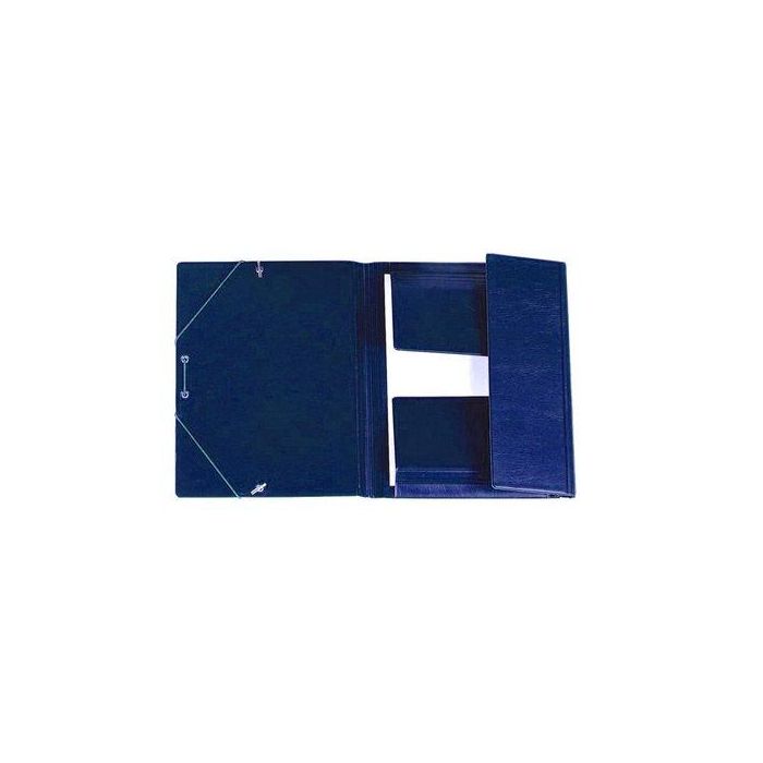 Carpeta De Gomas Y Solapas Iberplas Pvc Fº Azul