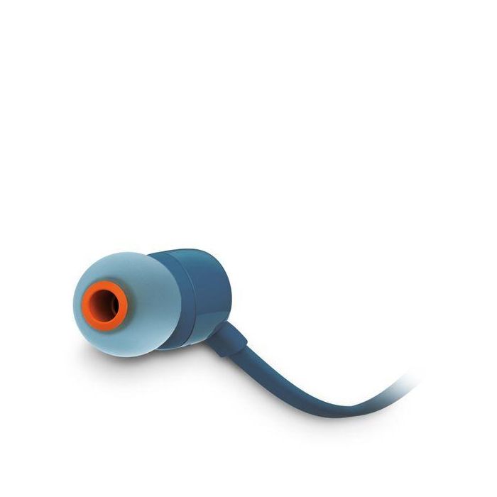 JBL TUNE160 Auriculares Intrauditivos Azul con Sonido Pure Bass y Control Remoto de 1 Botón 2